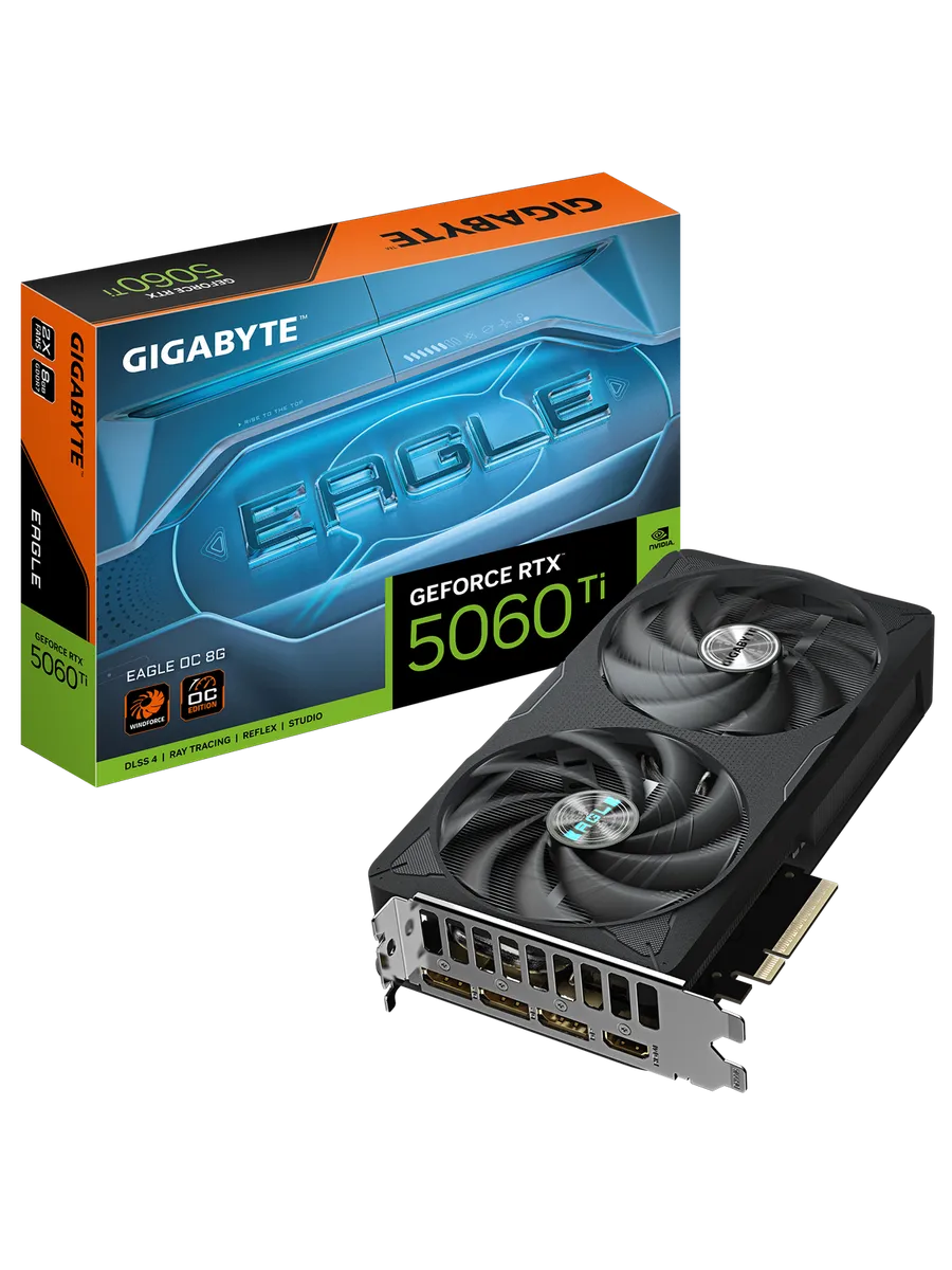 Видеокарта RTX 5060 Ti 8 ГБ RTL (GV-N506TEAGLE OC-8GD)
